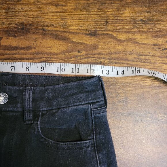 American Eagle Jeans 4 L Jegging Curvy Super Hi Rise 360 Next Level Stretch - Picture 7 of 12